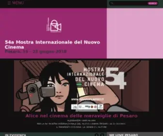 Pesarofilmfest.it(56a Mostra Internazionale del Nuovo Cinema) Screenshot