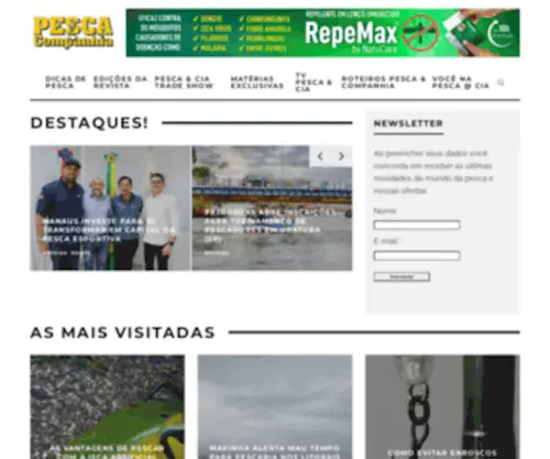 Pescaecia.com.br(Revista Pesca & Companhia) Screenshot