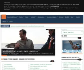 Pescaok.it(Il sito sulla pesca sportiva in acqua dolce e mare) Screenshot