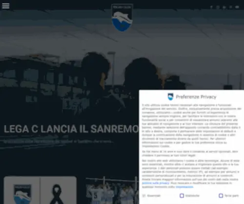 Pescaracalcio.com(PESCARA CALCIO official web site) Screenshot
