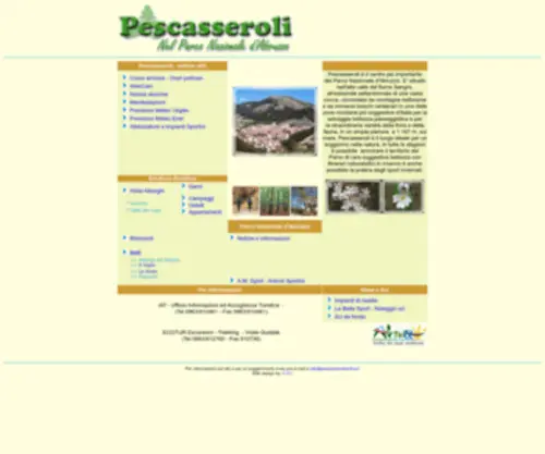 Pescasserolionline.it(Info su Pescasseroli) Screenshot