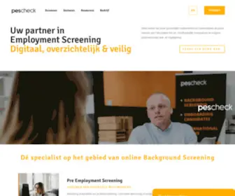 Pescheck.nl(Eenvoudige en betrouwbare background checks) Screenshot