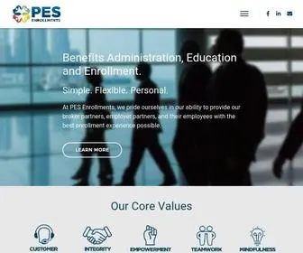 Pesenrollments.com(PES Enrollments) Screenshot