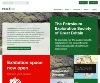 Pesgb.org.uk(Petroleum Exploration Society of Great Britain) Screenshot