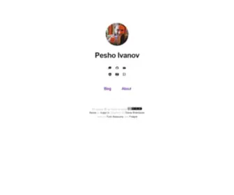 Pesho.info(Pesho Ivanov) Screenshot