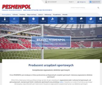 Pesmenpol.pl(Producent urządzeń sportowych) Screenshot