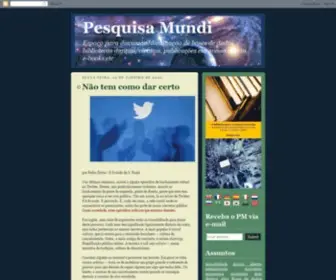 Pesquisamundi.org(Pesquisa Mundi) Screenshot