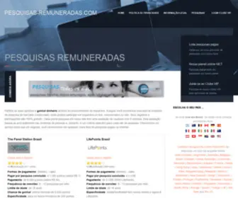Pesquisas-Remuneradas.com(Pesquisas remuneradas Brasil) Screenshot