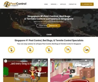 Pest-Control.com.sg(Pest Control Singapore) Screenshot