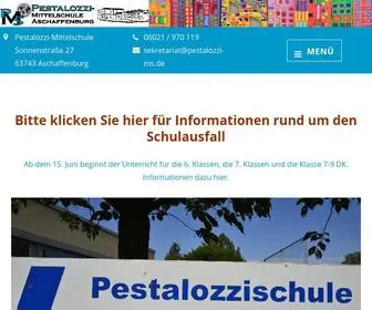 Pestalozzi-MS.de(Pestalozzi-Mittelschule in Aschaffenburg, Sonnenstraße 27) Screenshot