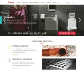 Pestan.net(Peštan is a leader in the Balkans in the production of products from the polymers) Screenshot