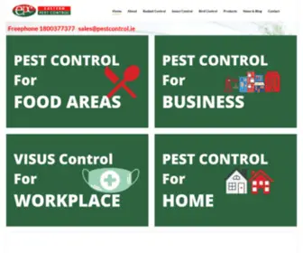 Pestcontrol.ie(Pest Control Services Leinster) Screenshot