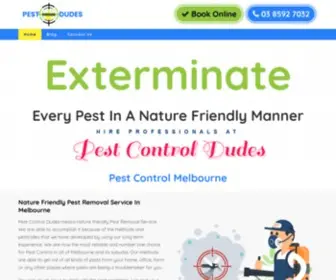 Pestcontroldudes.com.au(Pest Control Melbourne) Screenshot