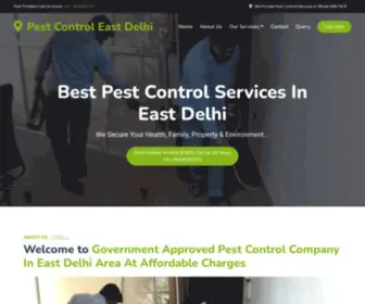 Pestcontroleastdelhi.co.in(Best Quality And Affordable Price Government Approved Pest Control Company In East Delhi) Screenshot