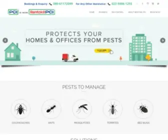 Pestcontrolindia.com(Pest Control India) Screenshot