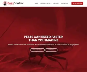 Pestcontrolsg.com(Pest Control Singapore) Screenshot