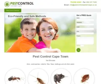 Pestcontrolwesterncape.co.za(Pest Control Cape Town) Screenshot