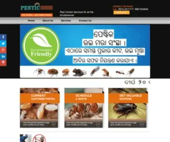 PesticPestcontrol.com(Pestic Pest Control Odisha) Screenshot