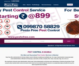 Pestofree.com(Pest control) Screenshot