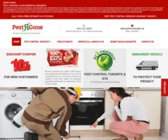 Pestrgone.ca(Pest and Mice Control Services in Toronto) Screenshot