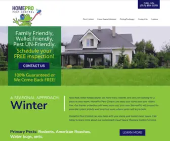 Pestva.com(Home Pro Pest Control) Screenshot