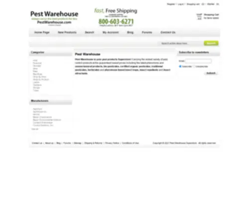 Pestwarehouse.com(Pest Warehouse Superstore) Screenshot