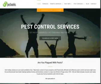 Pestworks.com.au(Pest Control Sydney) Screenshot