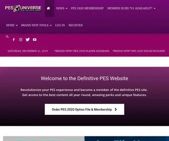 Pesuniverse.com(PES Universe) Screenshot
