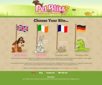 Pet-Bliss.com(Choose Your Site) Screenshot