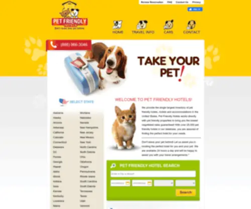 Pet-Friendly-Hotels.net(Pet Friendly Hotels) Screenshot