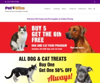 Pet-Wize.com(Premium Pet Foods) Screenshot