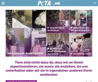 Peta.de(PETA Deutschland e.V) Screenshot