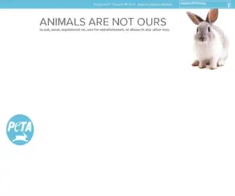 Peta.net(People for the Ethical Treatment of Animals (PETA)) Screenshot