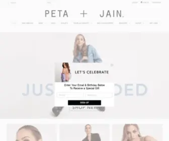 Petaandjain.com(PETA) Screenshot