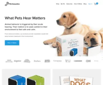 Petacoustics.com(Pet Acoustics) Screenshot