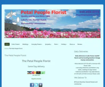 Petalpeopleflorist.com(The Petal People Florist) Screenshot