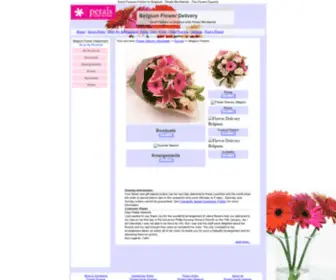 Petalsflowers-Belgium.com(Belgium Flower Delivery) Screenshot