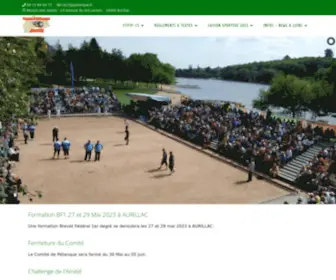 Petanque-Cantal.com(Petanque Cantal) Screenshot