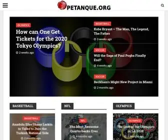 Petanque.org(Sports News from All Over the World for Petanque Lovers) Screenshot