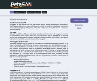 Petasan.org(Open Source Scale) Screenshot