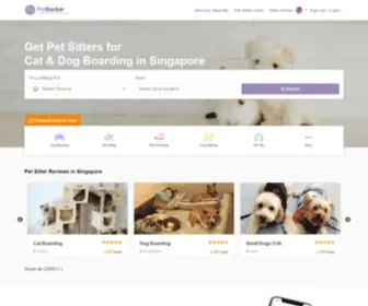 Petbacker.com.sg(Dog, Cat Boarding, Grooming, Pet Taxi by Pet sitters) Screenshot