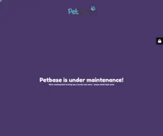 Petbaseproducts.com(Petbase is under maintenance) Screenshot