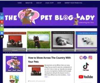 Petbloglady.com(The Pet Blog Lady) Screenshot