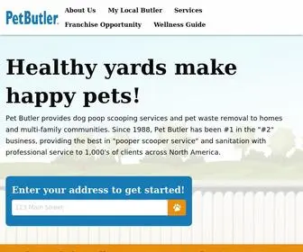 Petbutler.com(Pooper Scooper Services & Pet Dog Waste Removal) Screenshot