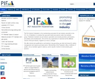 Petcare.org.uk(Pet Industry Federation) Screenshot