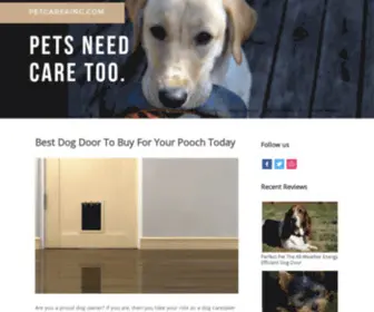 Petcareking.com(The Best Dog Door For Your Loyal Buddy Today) Screenshot