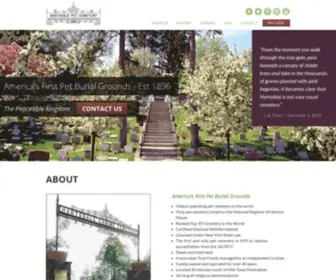 Petcem.com(Hartsdale Pet Cemetery) Screenshot
