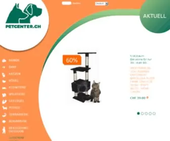 Petcenter.ch(Ihr Fachgeschäft für Sie und Ihr Haustier) Screenshot