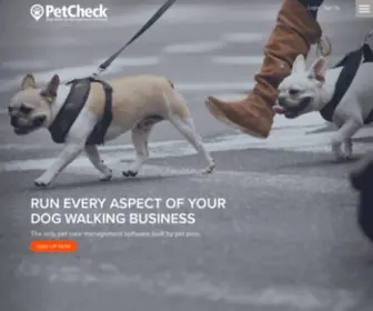 Petchecktechnology.com(Pet Sitting Software) Screenshot
