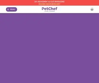 Petchef.hu(Frissen főtt házi kutyaeledelek heti adagokban kiszállítva) Screenshot